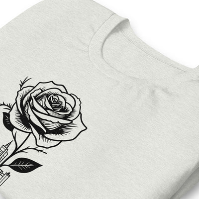 NEW YORK CITY AND ROSE UNISEX T-SHIRT