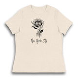 NEW YORK CITY AND ROSE WOMEN'S T-SHIRT