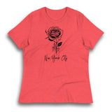 NEW YORK CITY AND ROSE WOMEN'S T-SHIRT