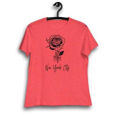 NEW YORK CITY AND ROSE WOMEN'S T-SHIRT