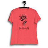 NEW YORK CITY AND ROSE WOMEN'S T-SHIRT