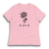 NEW YORK CITY AND ROSE WOMEN'S T-SHIRT