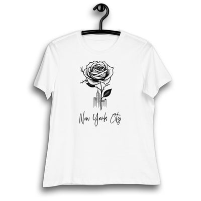 NEW YORK CITY AND ROSE WOMEN'S T-SHIRT