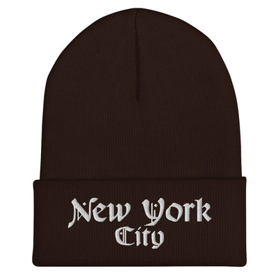 NEW YORK CITY OLD ENGLISH CUFFED BEANIE