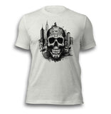 NEW YORK CITY SKULL TATTOO UNISEX T-SHIRT