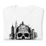 NEW YORK CITY SKULL TATTOO UNISEX T-SHIRT