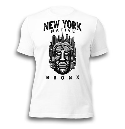 NEW YORK NATIVE BRONX WHITE UNISEX T-SHIRT