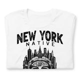 NEW YORK NATIVE BRONX WHITE UNISEX T-SHIRT