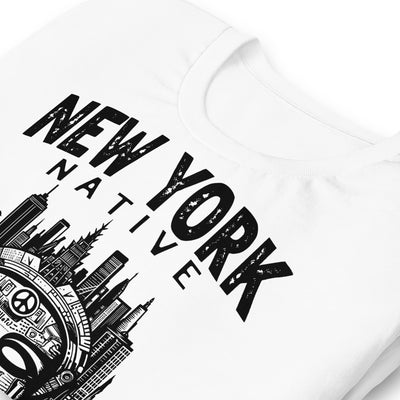 NEW YORK NATIVE BRONX WHITE UNISEX T-SHIRT