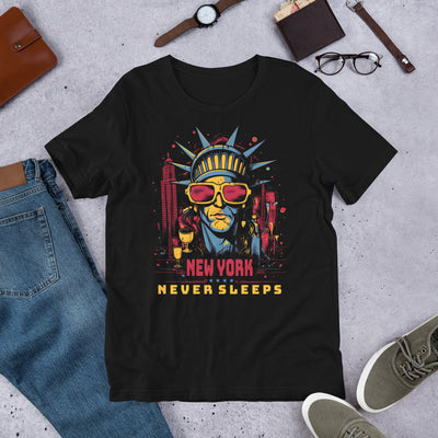 NEW YORK NEVER SLEEPS UNISEX T-SHIRT