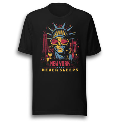 NEW YORK NEVER SLEEPS UNISEX T-SHIRT