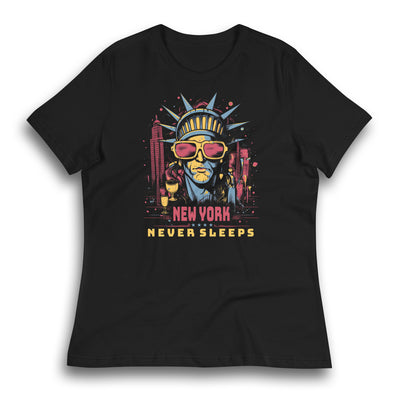 NEW YORK NEVER SLEEPS WOMEN'S T-SHIRT