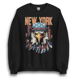 NEW YORK PATRIOTIC EAGLE UNISEX SWEATSHIRT