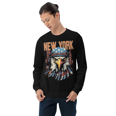 NEW YORK PATRIOTIC EAGLE UNISEX SWEATSHIRT