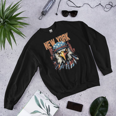 NEW YORK PATRIOTIC EAGLE UNISEX SWEATSHIRT