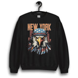 NEW YORK PATRIOTIC EAGLE UNISEX SWEATSHIRT