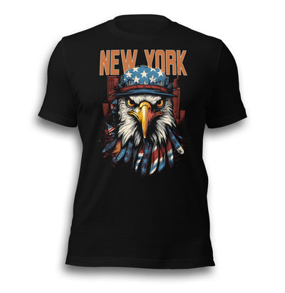 NEW YORK PATRIOTIC EAGLE UNISEX T-SHIRT