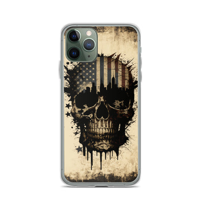 NEW YORK PATRIOT SKULL IPHONE CASE