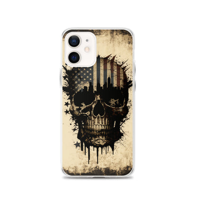 NEW YORK PATRIOT SKULL IPHONE CASE