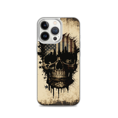 NEW YORK PATRIOT SKULL IPHONE CASE