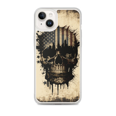 NEW YORK PATRIOT SKULL IPHONE CASE