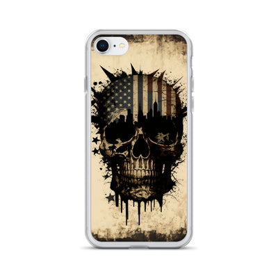 NEW YORK PATRIOT SKULL IPHONE CASE