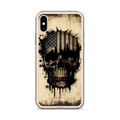 NEW YORK PATRIOT SKULL IPHONE CASE