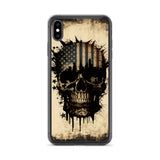 NEW YORK PATRIOT SKULL IPHONE CASE