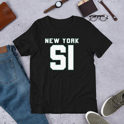 NEW YORK SI BLACK UNISEX T-SHIRT