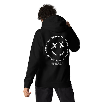 NEW YORK SMILE BLACK UNISEX HOODIE