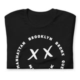 NEW YORK SMILE BLACK UNISEX T-SHIRT