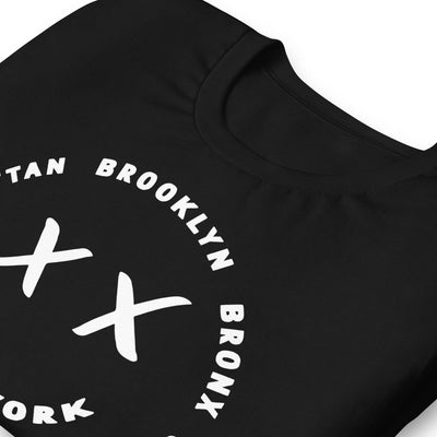 NEW YORK SMILE BLACK UNISEX T-SHIRT