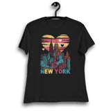 NEW YORK SUNSET HEART WOMEN'S T-SHIRT