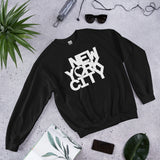 NYC LITTLE HEART BLACK UNISEX SWEATSHIRT