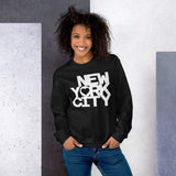 NYC LITTLE HEART BLACK UNISEX SWEATSHIRT