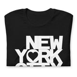 NYC LITTLE HEART BLACK UNISEX T-SHIRT