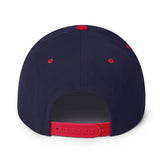 QUEENS NAVY AND RED SNAPBACK