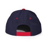 QUEENS NAVY AND RED SNAPBACK