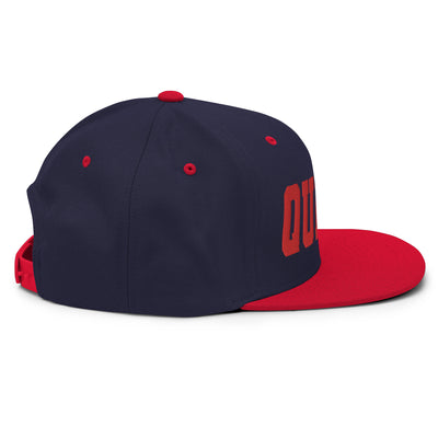 QUEENS NAVY AND RED SNAPBACK