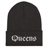 QUEENS OLD ENGLISH CUFFED BEANIE