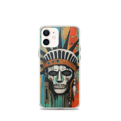 SKULL LIBERTY STREET PAINT IPHONE CASE