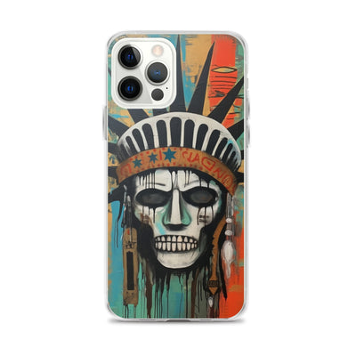 SKULL LIBERTY STREET PAINT IPHONE CASE