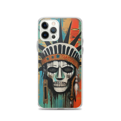 SKULL LIBERTY STREET PAINT IPHONE CASE