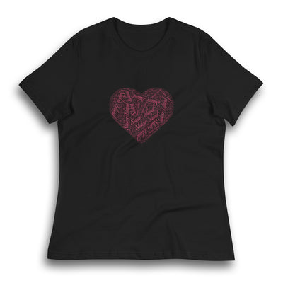 STATEN ISLAND HEART BLACK WOMEN'S T-SHIRT