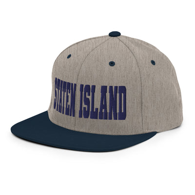 STATEN ISLAND HEATHER GREY AND NAVY SNAPBACK