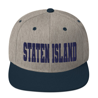 STATEN ISLAND HEATHER GREY AND NAVY SNAPBACK