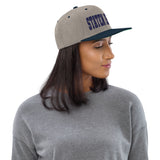 STATEN ISLAND HEATHER GREY AND NAVY SNAPBACK