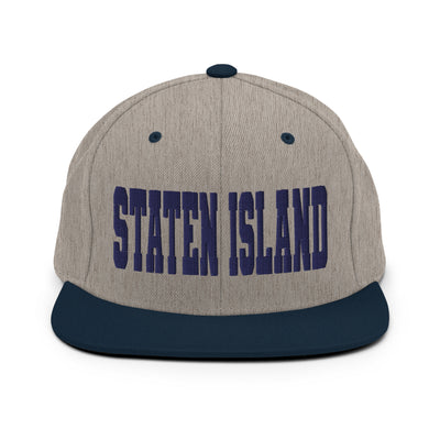 STATEN ISLAND HEATHER GREY AND NAVY SNAPBACK