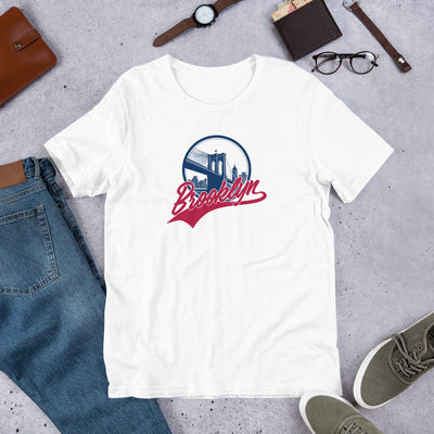 VINTAGE BROOKLYN BRIDGE WHITE UNISEX T-SHIRT