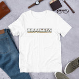 VINTAGE BROOKLYN WHITE UNISEX T-SHIRT